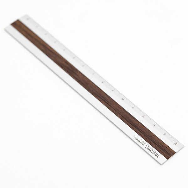 (12/3園田)THIS INDUSTRIAL Fine Wood Hybrid Ruler [全4種] 15cm ルーラー 定規 ラダイト《Luddite》LDTI-HRW［M便 1/10］