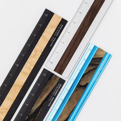 (12/3園田)THIS INDUSTRIAL Fine Wood Hybrid Ruler [全4種] 15cm ルーラー 定規 ラダイト《Luddite》LDTI-HRW［M便 1/10］