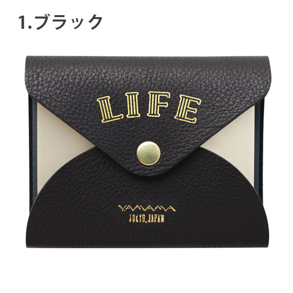 レザーカバー付きふせん紙 無地 ライフ×やまま文具 [ブラック] ライフ YL01