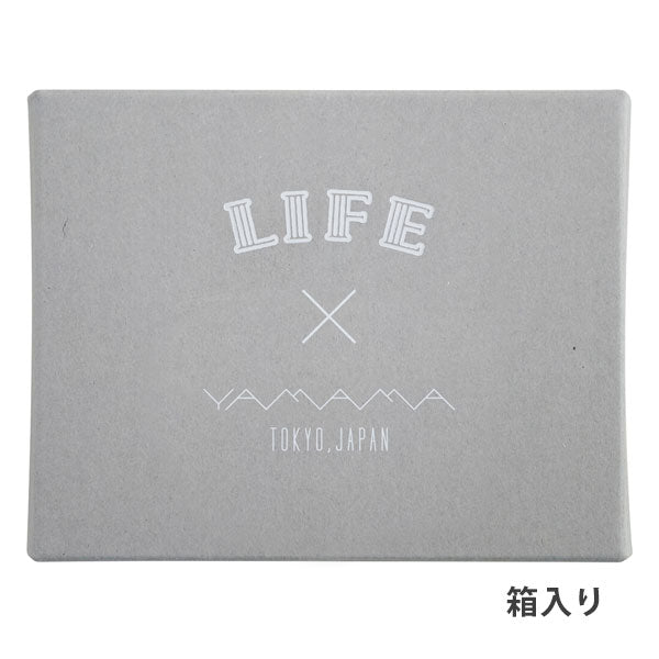 レザーカバー付きふせん紙 無地 ライフ×やまま文具 [ブラック