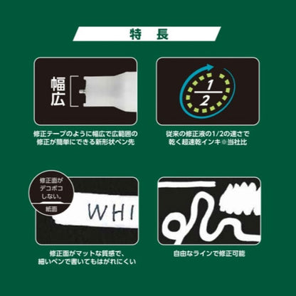 WHITESPEED 《ホワイトスピード》修正液 ぺんてる 100-XZLH64-W 【ネコポス可】[M便 1/10]