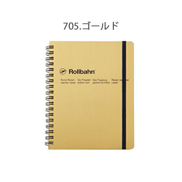 Rollbahn《ロルバーン》 ポケット付メモ メタリック L [全2色] デル