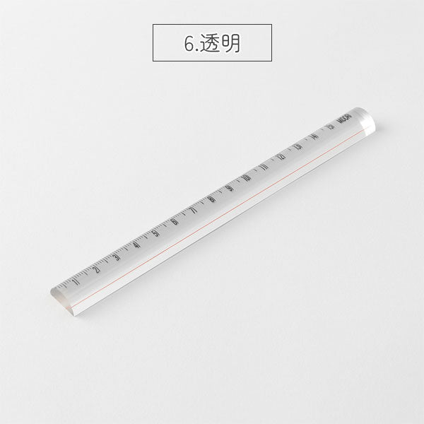 12/19宮本　レンズ定規 15cm [全2色] デザインフィル(ミドリ) 42306/7 [M便 1/10]