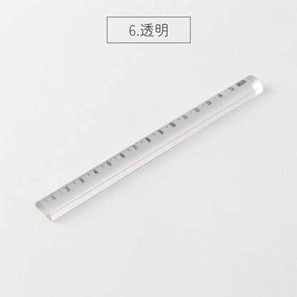 12/19宮本　レンズ定規 15cm [全2色] デザインフィル(ミドリ) 42306/7 [M便 1/10]