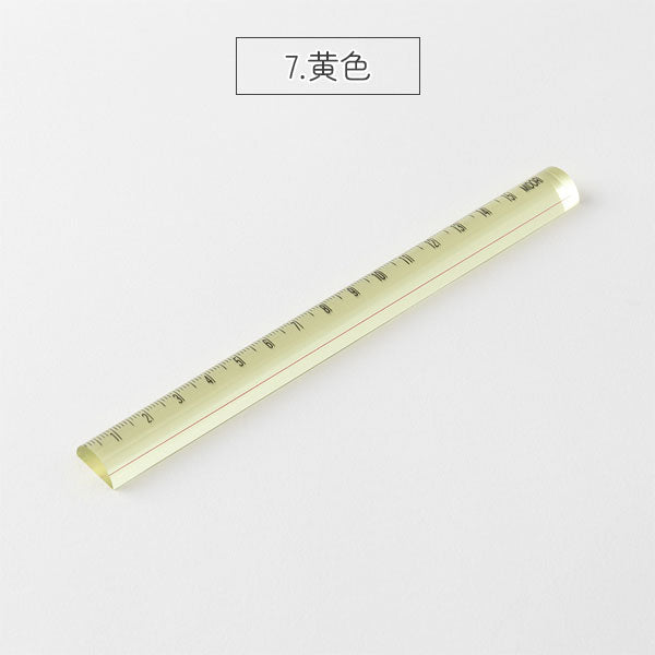 12/19宮本　レンズ定規 15cm [全2色] デザインフィル(ミドリ) 42306/7 [M便 1/10]