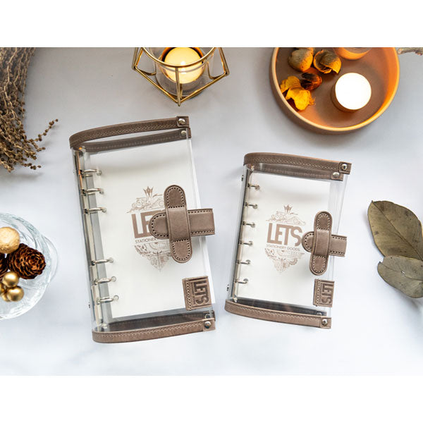 LETSクリアシステム手帳 M5サイズ [mostro グレージュ] 文匠 L24