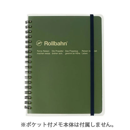 Rollbahn《ロルバーン》 ポケット付メモ カバー クリア 抗菌 L デルフォニックス [DELFONICS] 500837
