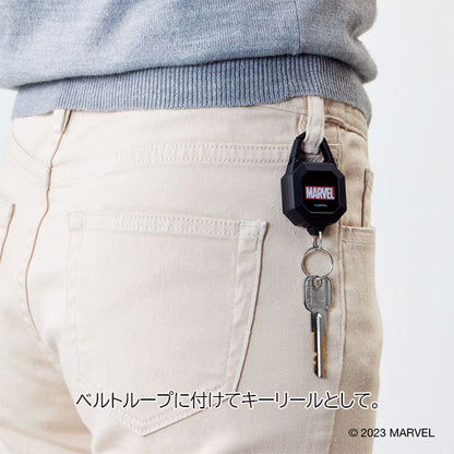 【限定】MARVEL《マーベル》×LIHIT LAB. カラビナリール LIHIT LAB(リヒトラブ) MV-7786 [M便1/6]
