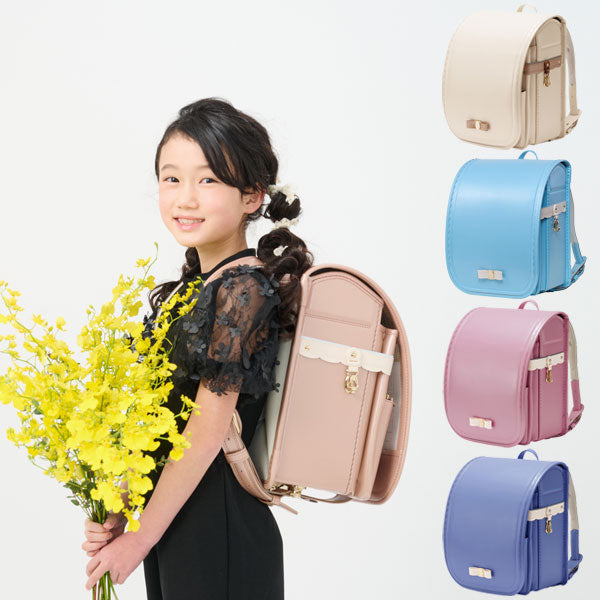 2026年版 【ららちゃん/羅羅屋】ランドセル rarachan 【特典付き】No.34 プレシャスリボン 抗ウイルス・抗菌加工 360°反射材 ララヤ 女の子 全5種類 マチ12.5cm