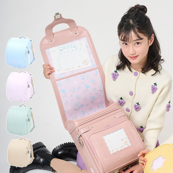 2026年版 【フィットちゃん/榮伸】ランドセル ナチュラルクローバー《Natural Clover》 クラリーノエフ 女の子 全5種類 マチ12.5cm FE-4014-RF 【特典付き】