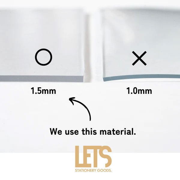 LETSクリアシステム手帳 シフォンパープル [バイブルサイズ] LETS STATIONERY GOODS 文匠 L26-SB-CP 【送料無料*】