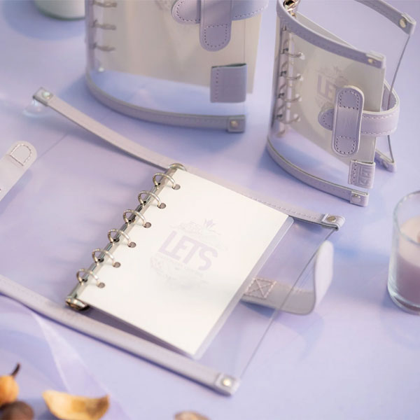 LETSクリアシステム手帳 シフォンパープル [バイブルサイズ] LETS STATIONERY GOODS 文匠 L26-SB-CP 【送料無料*】