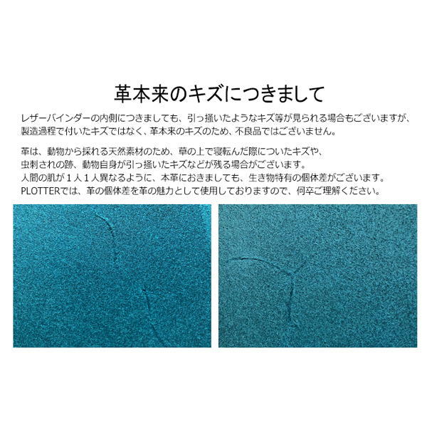 5012 Liscio《リスシオ》 6穴リングレザーバインダー 11mm径リング A5