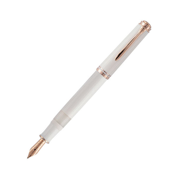 【限定】ペリカン《Pelikan》スーベレーン 600 ホワイト＆ローズゴールド F(細字)/M(中字)【送料無料*】