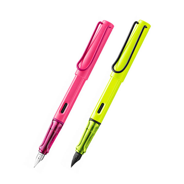 【数量限定】ラミー サファリ ネオンピンク＆ネオンイエロー 万年筆 [F] LAMY(ラミー) L0C