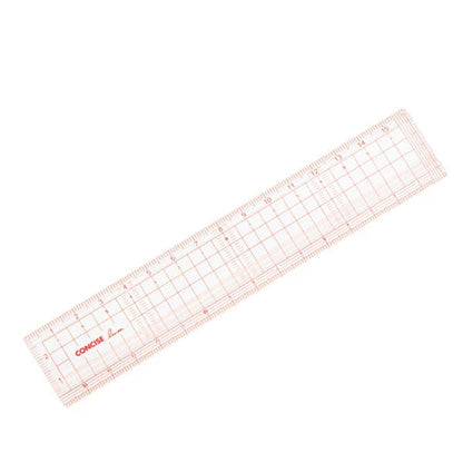 万年筆のための定規 Linea 16cm コンサイス SRL001-RD 626589[M便 1/10]
