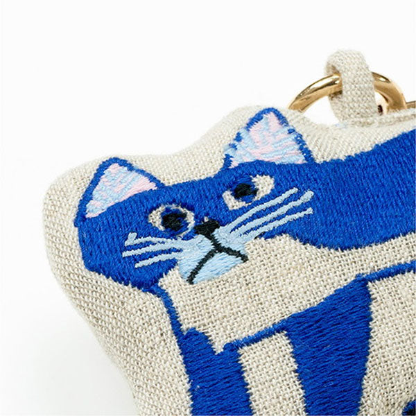 ミロコマチコ 刺繍チャーム 中綿入 ネコ グリーティングライフ MRZ-75 [M便 1/10]