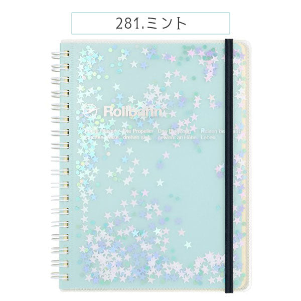 Rollbahn glitter《ロルバーン グリッター》 ポケット付メモ L [全3色] デルフォニックス [DELFONICS] 501275-200/360/281 [M便 1/3]