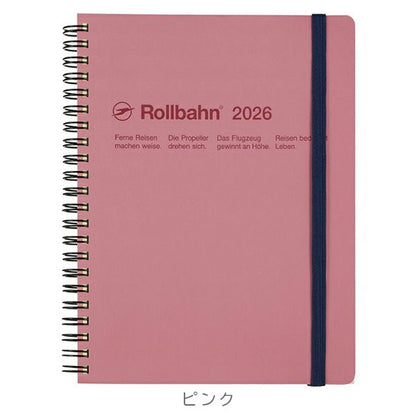 2026 ロルバーン ダイアリー A5サイズ [全6色] 《マンスリー》 2025年10月・月曜始まり デルフォニックス 160007 [M便 1/1]