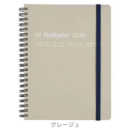 2026 ロルバーン ダイアリー A5サイズ [全6色] 《マンスリー》 2025年10月・月曜始まり デルフォニックス 160007 [M便 1/1]