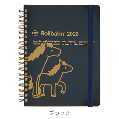 2026 ロルバーンダイアリー ポニー L [全6色] 《マンスリー》 2025年10月・月曜始まり デルフォニックス 160025 [M便 1/2]