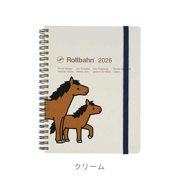 2026 ロルバーンダイアリー ポニー A5 《マンスリー》 2025年10月・月曜始まり [全6色] デルフォニックス 160026 [M便 1/1]