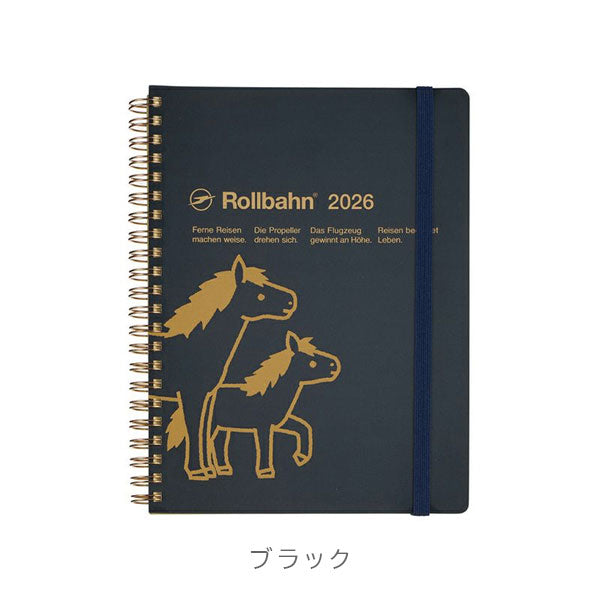 2026 ロルバーンダイアリー ポニー A5 《マンスリー》 2025年10月・月曜始まり [全6色] デルフォニックス 160026 [M便 1/1]