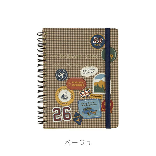 2026 ロルバーンダイアリー ラベル L [全3柄] 《マンスリー》 2025年10月・月曜始まり デルフォニックス 160039 [M便 1/2]
