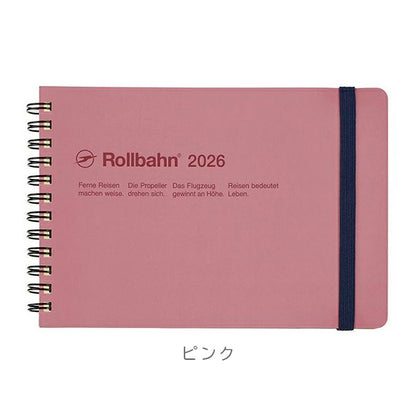 2026 ロルバーンダイアリー 横型L [全6色] 《マンスリー》 2025年10月・月曜始まり デルフォニックス 160062 [M便 1/2]