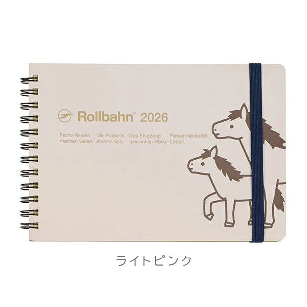 2026 ロルバーンダイアリー ポニー 横型L [全6色] 《マンスリー》 2025年10月・月曜始まり デルフォニックス 160063 [M便 1/2]