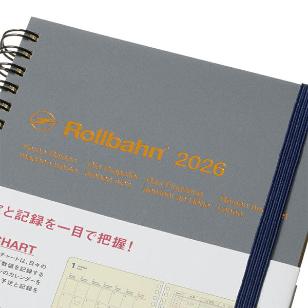 2026 ロルバーンダイアリー ログチャート L [全6色] 《マンスリー》 2025年10月・月曜始まり デルフォニックス 160064 [M便 1/2]