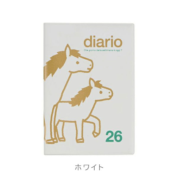 2026 マンスリー ポニー [全8色] 《mini/95×137ミリ》 2025年10月・月曜始まり デルフォニックス 160131 [M便 1/10]