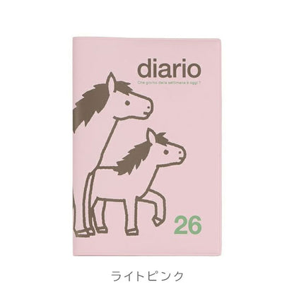 2026 マンスリー ポニー [全8色] 《mini/95×137ミリ》 2025年10月・月曜始まり デルフォニックス 160131 [M便 1/10]