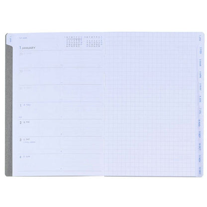 2026 ダイアリーリフィル A6 ホリゾンタル 《ウィークリー》 2026年1月・月曜始まり デルフォニックス 260001 [M便 1/8]