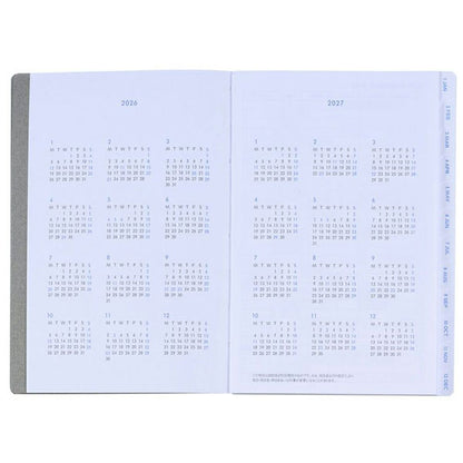 2026 ダイアリーリフィル A6 ホリゾンタル 《ウィークリー》 2026年1月・月曜始まり デルフォニックス 260001 [M便 1/8]