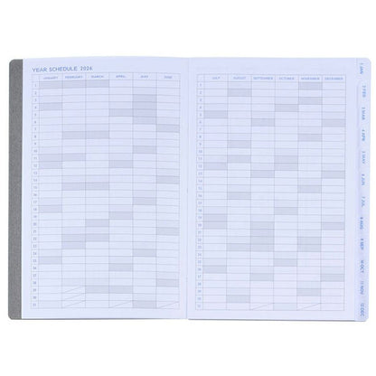 2026 ダイアリーリフィル A6 ホリゾンタル 《ウィークリー》 2026年1月・月曜始まり デルフォニックス 260001 [M便 1/8]