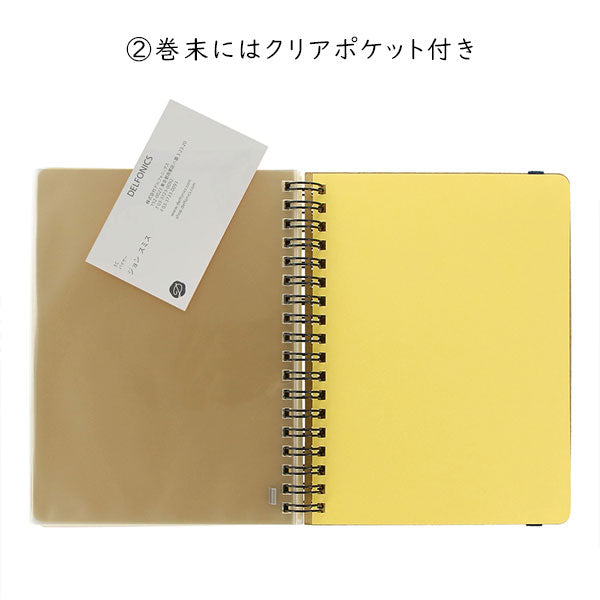 Campus×Rollbahn ロルバーンポケット付きメモ L [全3柄] デルフォニックス 501356 [M便 1/3]