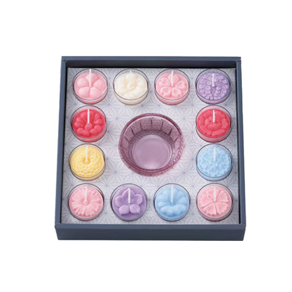 花ローソク 花暦 12個セットDX〔和花〕香り付/無香料 ペガサスキャンドル 07187000/07187200