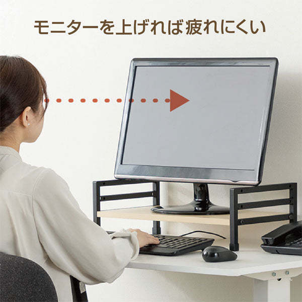 机上台 高さ調整付き 500mm幅 [全2色] アスカ(Asmix) DSK07