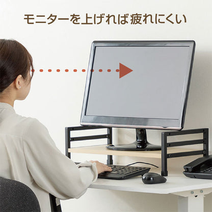 机上台 高さ調整付き 500mm幅 [全2色] アスカ(Asmix) DSK07