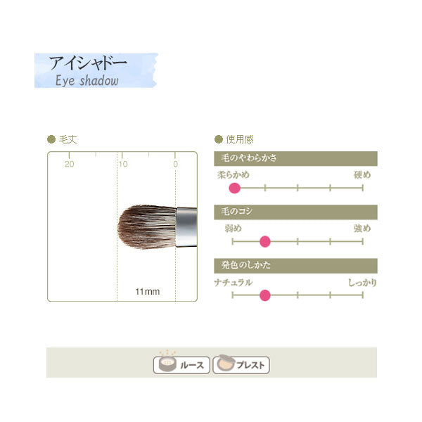 熊野の化粧筆 R-シリーズ アイシャドーブラシ 竹宝堂 R-S11/RR-S11 [M便 1/20]