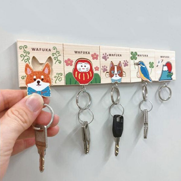 ひのき キーリング《Hinoki keyring》WAFUKA［全12種］mede in JAPAN プレーリードック TMK [M便 1/6]