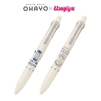 オハヨー乳業×うさぎやコラボ ジェットストリーム 4＆1 Litgt touch ink 多機能ペン 0.5mm [全2種類] 三菱鉛筆 313882039/313882040 [M便 1/8]