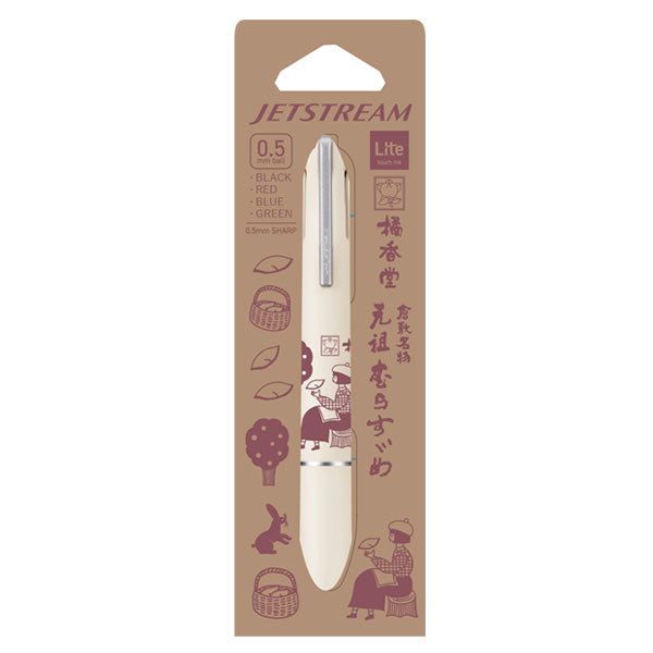 【オフィシャルグッズ】 橘香堂×ネクタイ ジェットストリーム 4＆1 Lite touch ink 4色ボールペン0.5mm+シャープ0.5mm 三菱鉛筆 313882042 [M便 1/6]