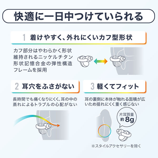 ヒアリングアシストイヤホン earU [全3種] カシオ ER-100 【送料無料*】【取り寄せ品】