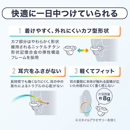 ヒアリングアシストイヤホン earU [全3種] カシオ ER-100 【送料無料*】【取り寄せ品】