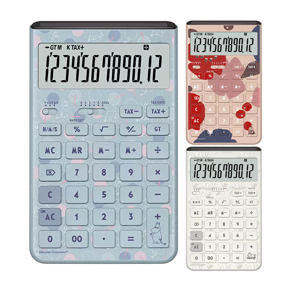 CASIO MOOMIN デザイン電卓 Comfy《コンフィ》 [全3色] ジャストタイプ カシオ計算機 JT-JT-200TMM-**-N