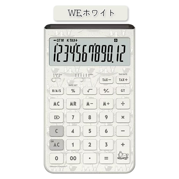 CASIO MOOMIN デザイン電卓 Comfy《コンフィ》 [全3色] ジャストタイプ カシオ計算機 JT-JT-200TMM-**-N