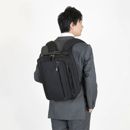 EVL-4.0 ビジネスバッグ［B4サイズ］ 黒 17/22L ［B4ファイル/14.0インチPC対応］ エース 68308-01【送料無料*！取り寄せ品】