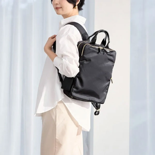 エース ビジネスリュック黒13.3インチPC フィッテム 12L フィッテム ビジネスリュック［A4サイズ］12L［A4ファイル/13.3インチ